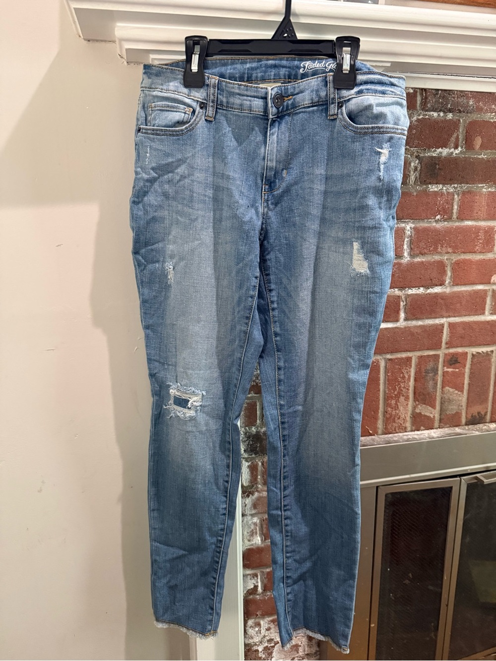Faded Glory Light Blue Distressed Skinny Jeans